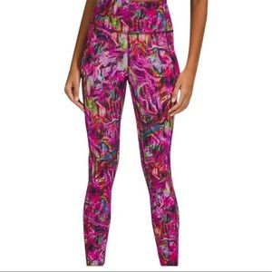 LULULEMON Fast and Free 25" Leggings Hyper Flow Size 2